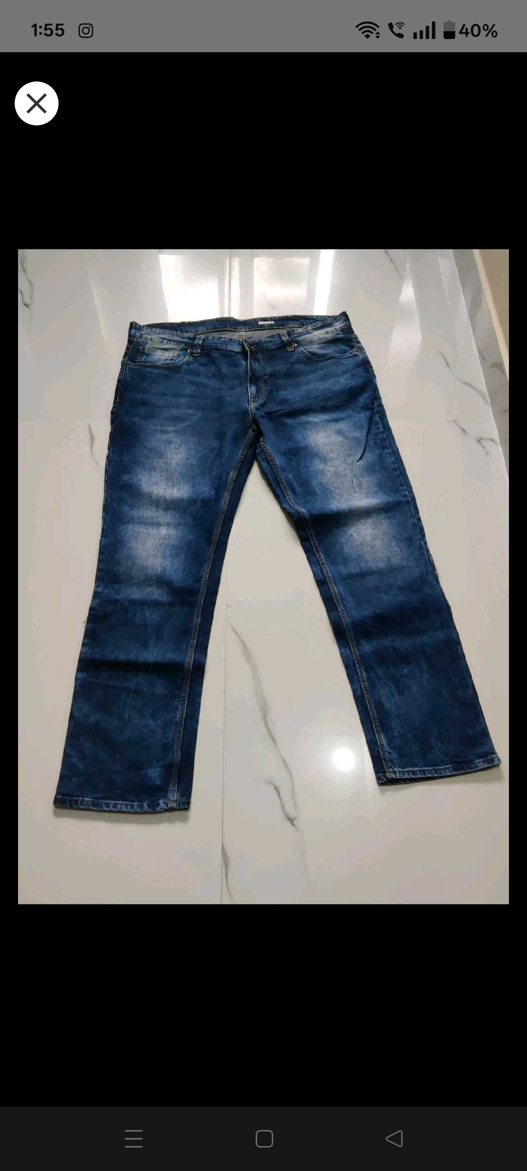 Like new  size 40 Like new  Blue Spykar Jeans — pre-loved Bottoms on Slayyitt