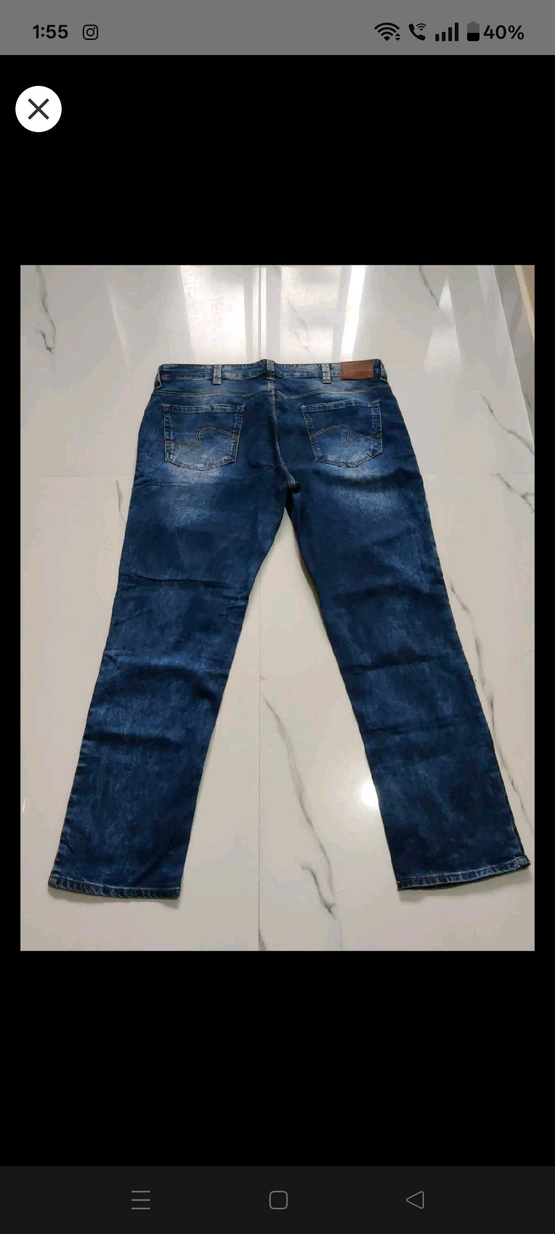 Like new  size 40 Like new  Blue Spykar Jeans — pre-loved Bottoms on Slayyitt