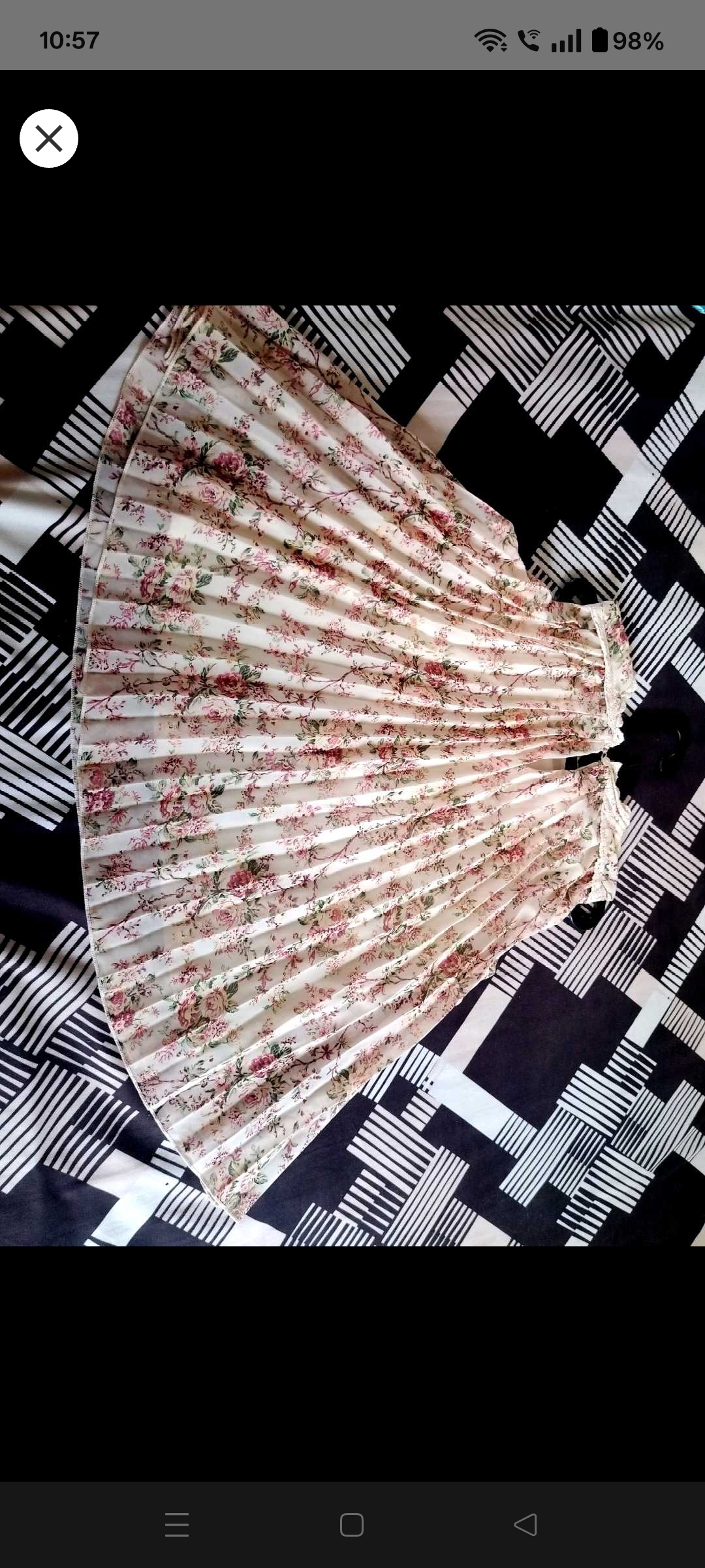 Premium Floral Pleated Georgette Top by Fig — pre-loved Dresses & One-Pieces on Slayyitt