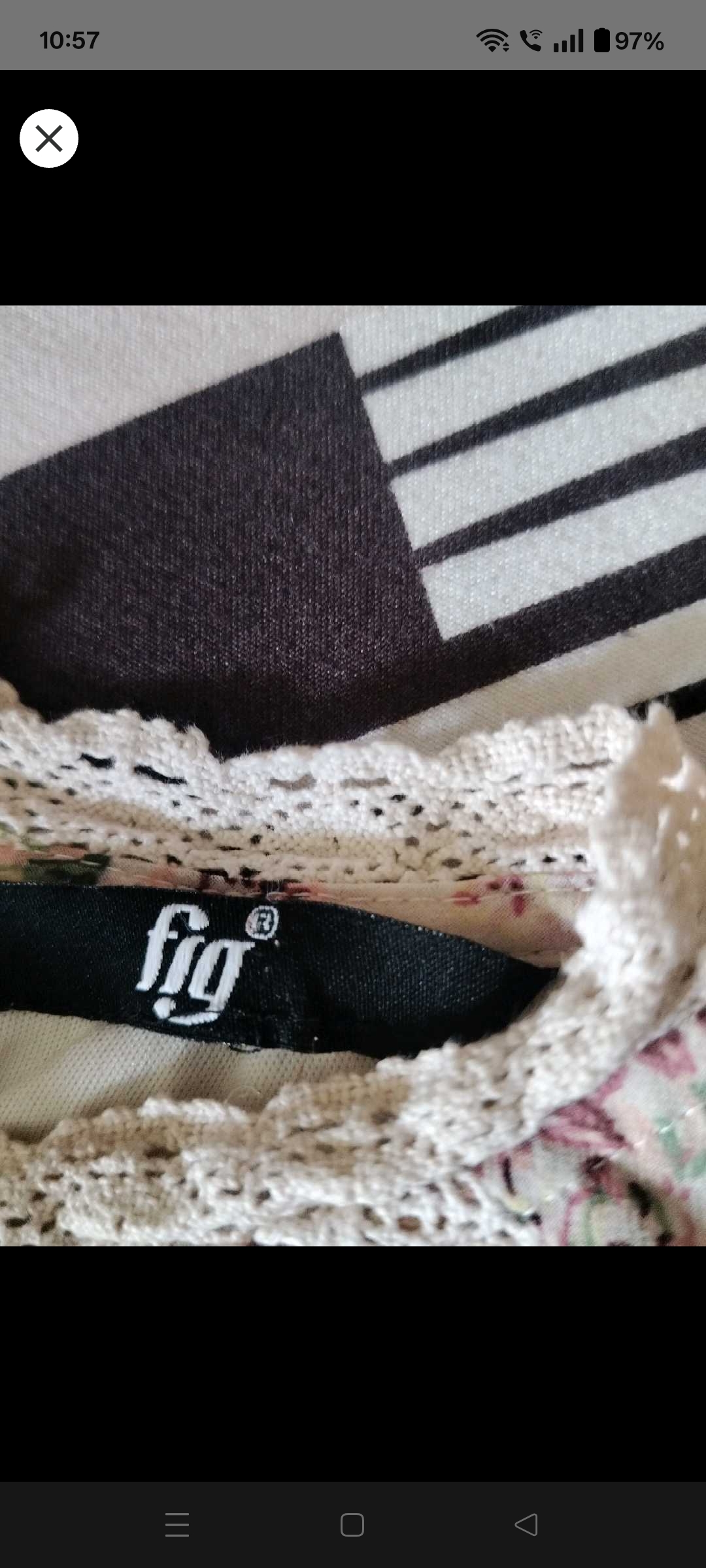 Premium Floral Pleated Georgette Top by Fig — pre-loved Dresses & One-Pieces on Slayyitt