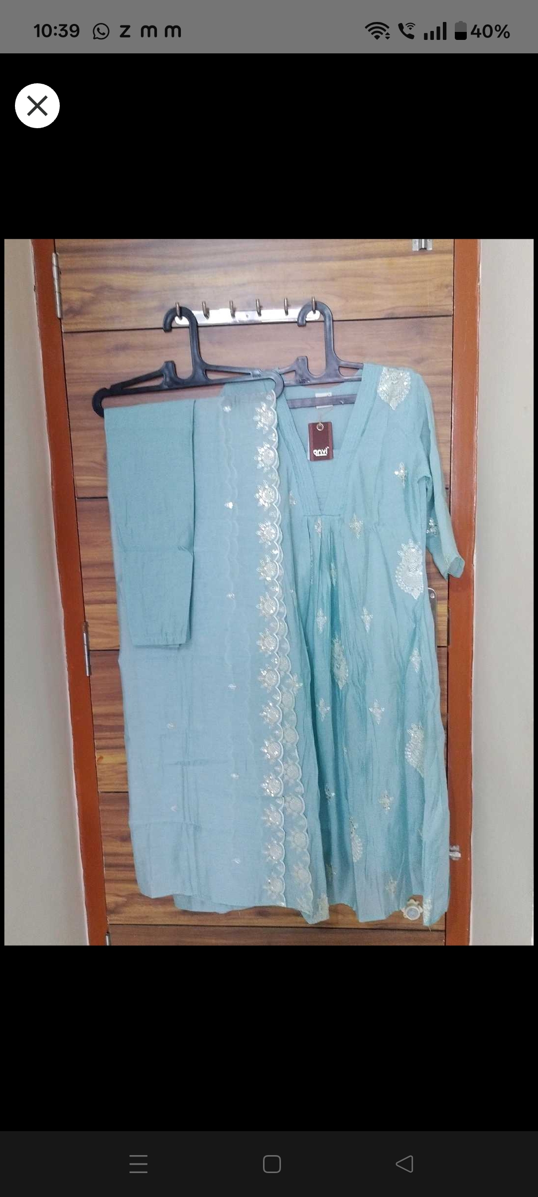 Beautiful Blue Kurta Set with Dupatta — pre-loved Ethnic Wear on Slayyitt