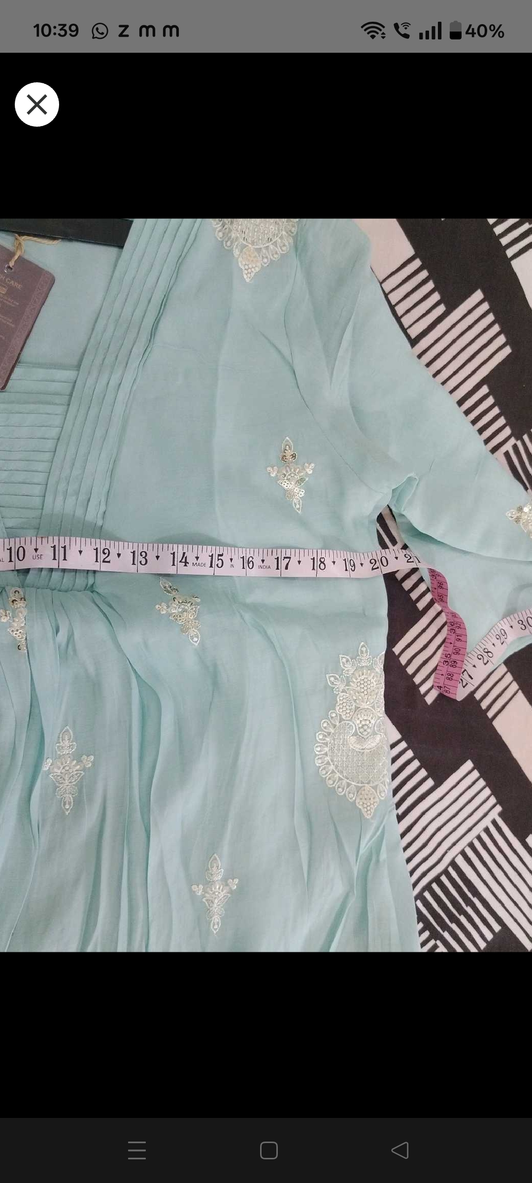 Beautiful Blue Kurta Set with Dupatta — pre-loved Ethnic Wear on Slayyitt