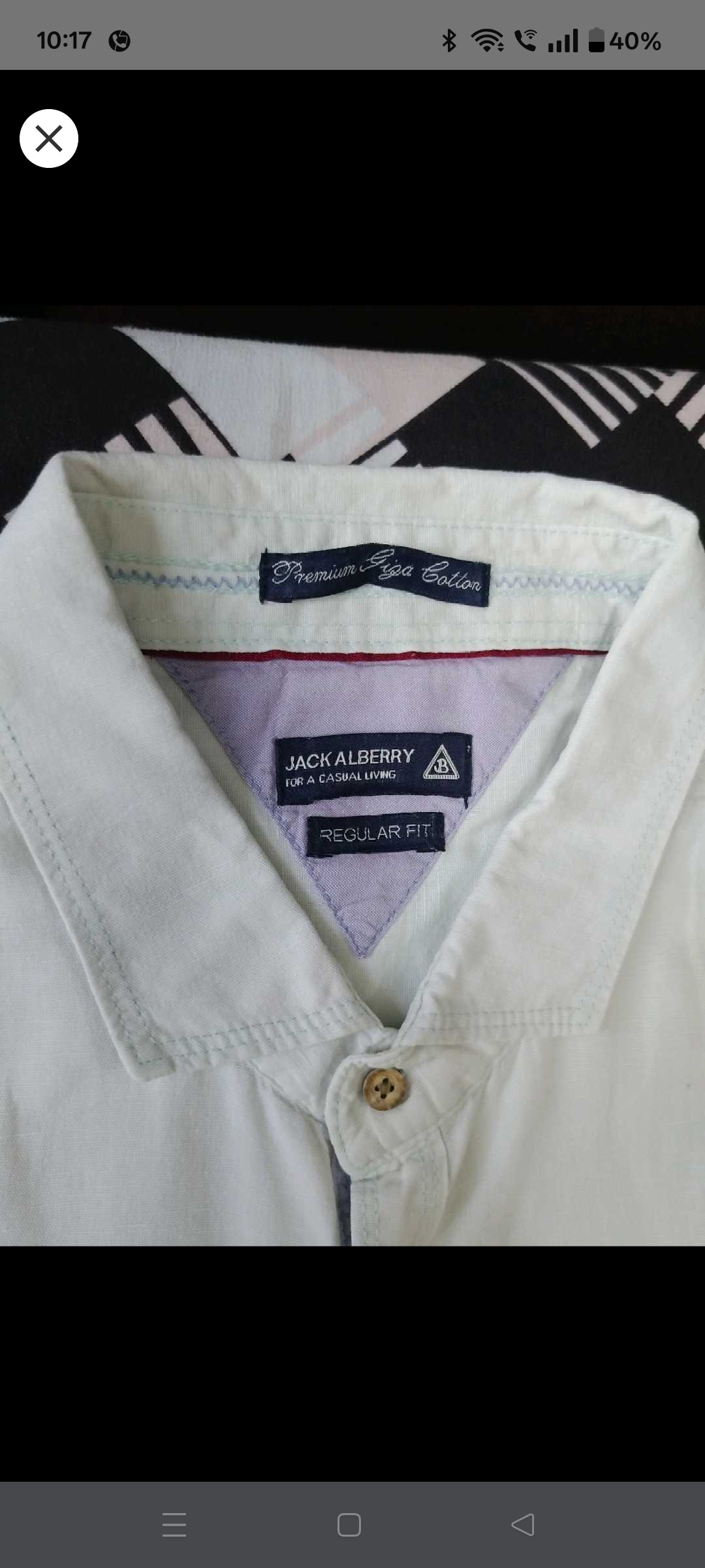 5xlJack Alberry Mint Green  Cotton Shirt — pre-loved Vintage & Thrift on Slayyitt