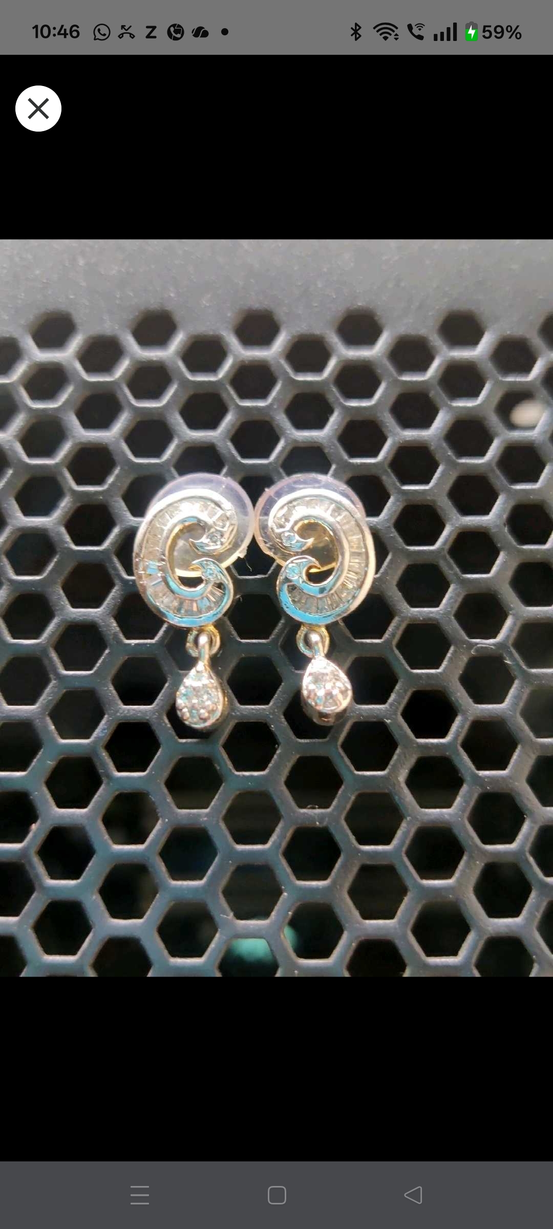 Dazzling American Diamond & Pear-Drop  earings — pre-loved Accessories on Slayyitt