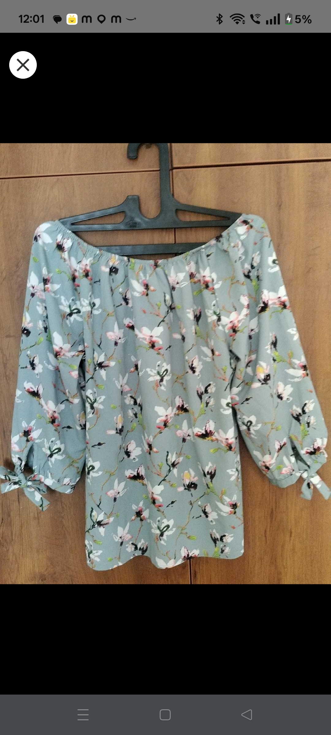 Floral Off-Shoulder Top — pre-loved Tops on Slayyitt