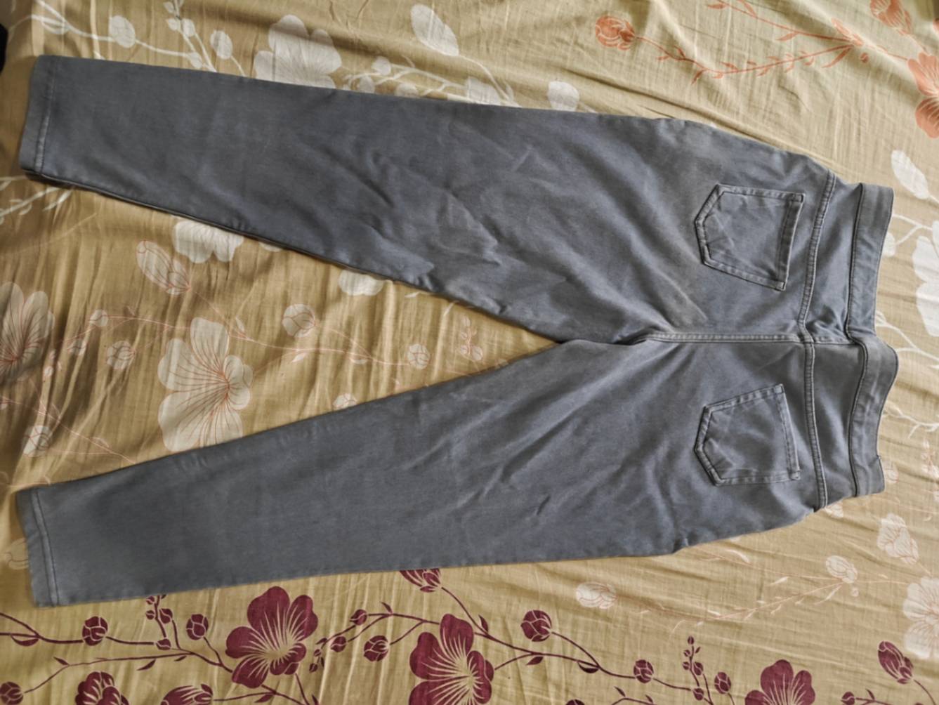Grey jeggings women brand comfort lady size XXL — pre-loved Bottoms on Slayyitt