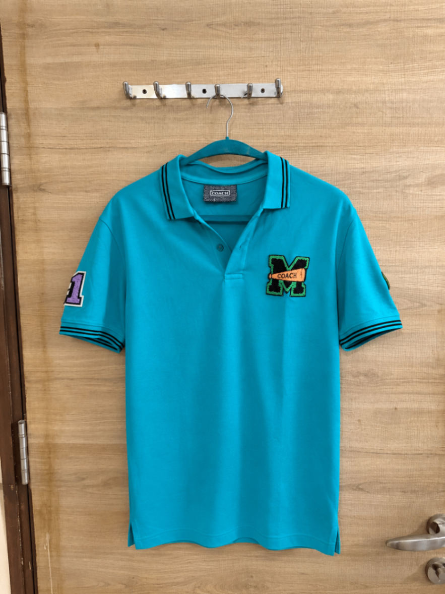 Coach Green Polo Tshirt — pre-loved Tops on Slayyitt