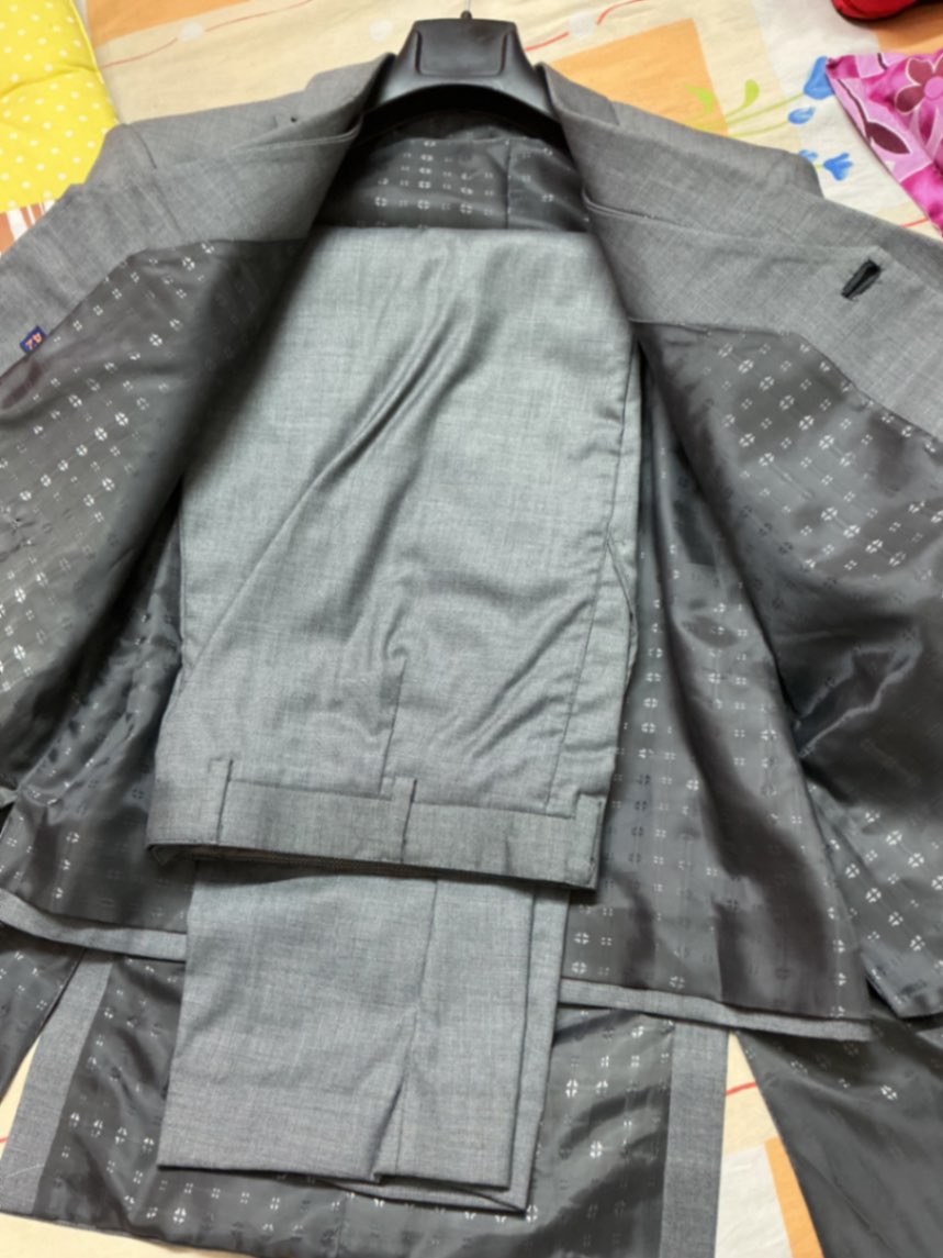 Grey 3 piece suit — pre-loved Ethnic Wear on Slayyitt