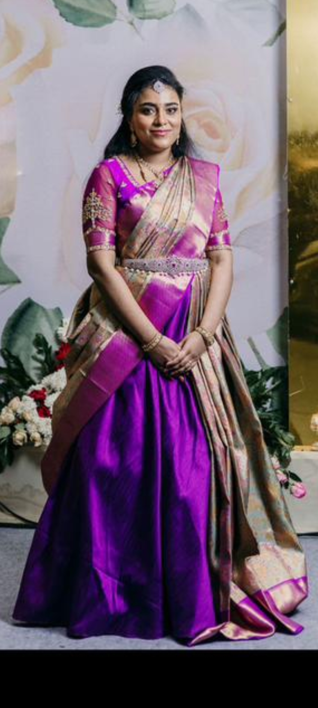 Dark violet floor length skirt — pre-loved Indian Festival & Wedding Wear on Slayyitt