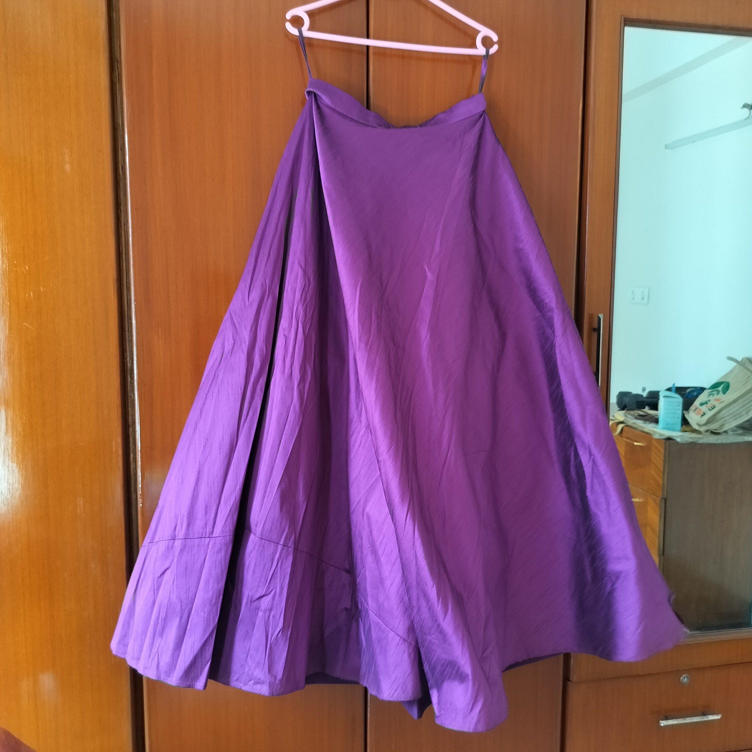 Dark violet floor length skirt — pre-loved Indian Festival & Wedding Wear on Slayyitt