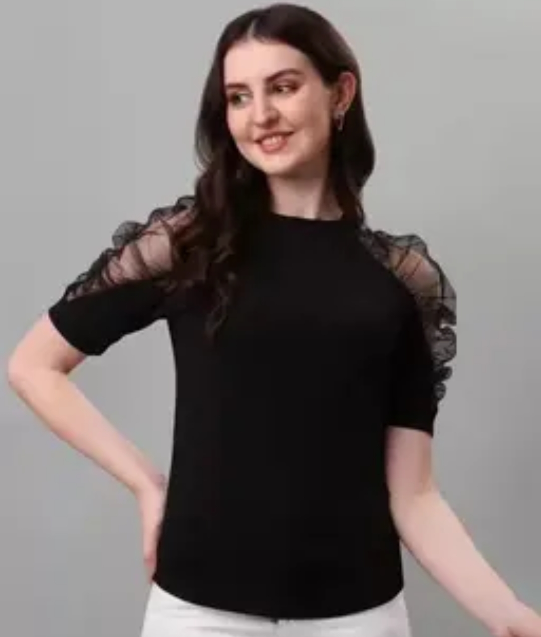 Black stylish top — pre-loved Tops on Slayyitt