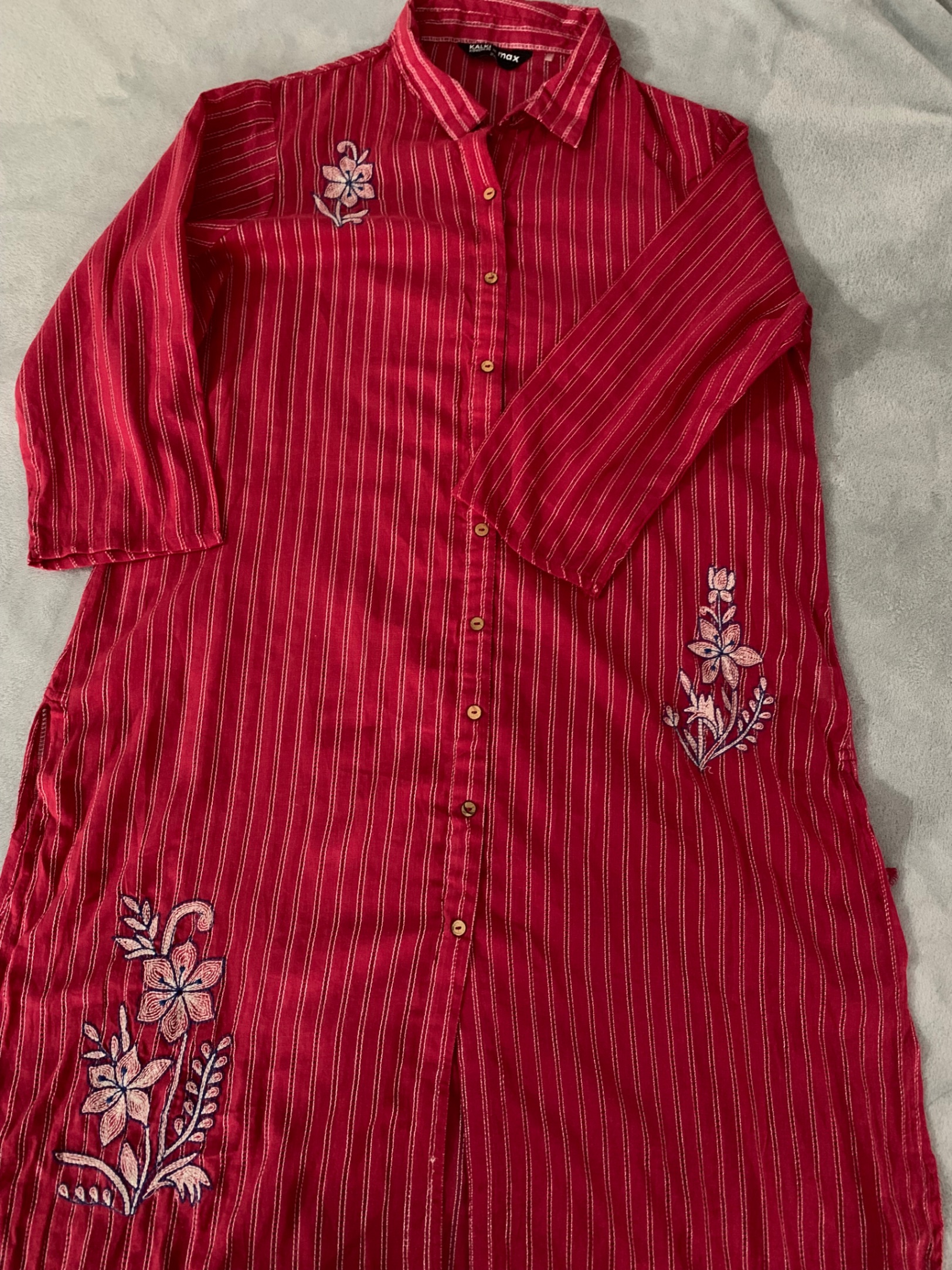 Max red shirt kurta — pre-loved Ethnic Wear on Slayyitt