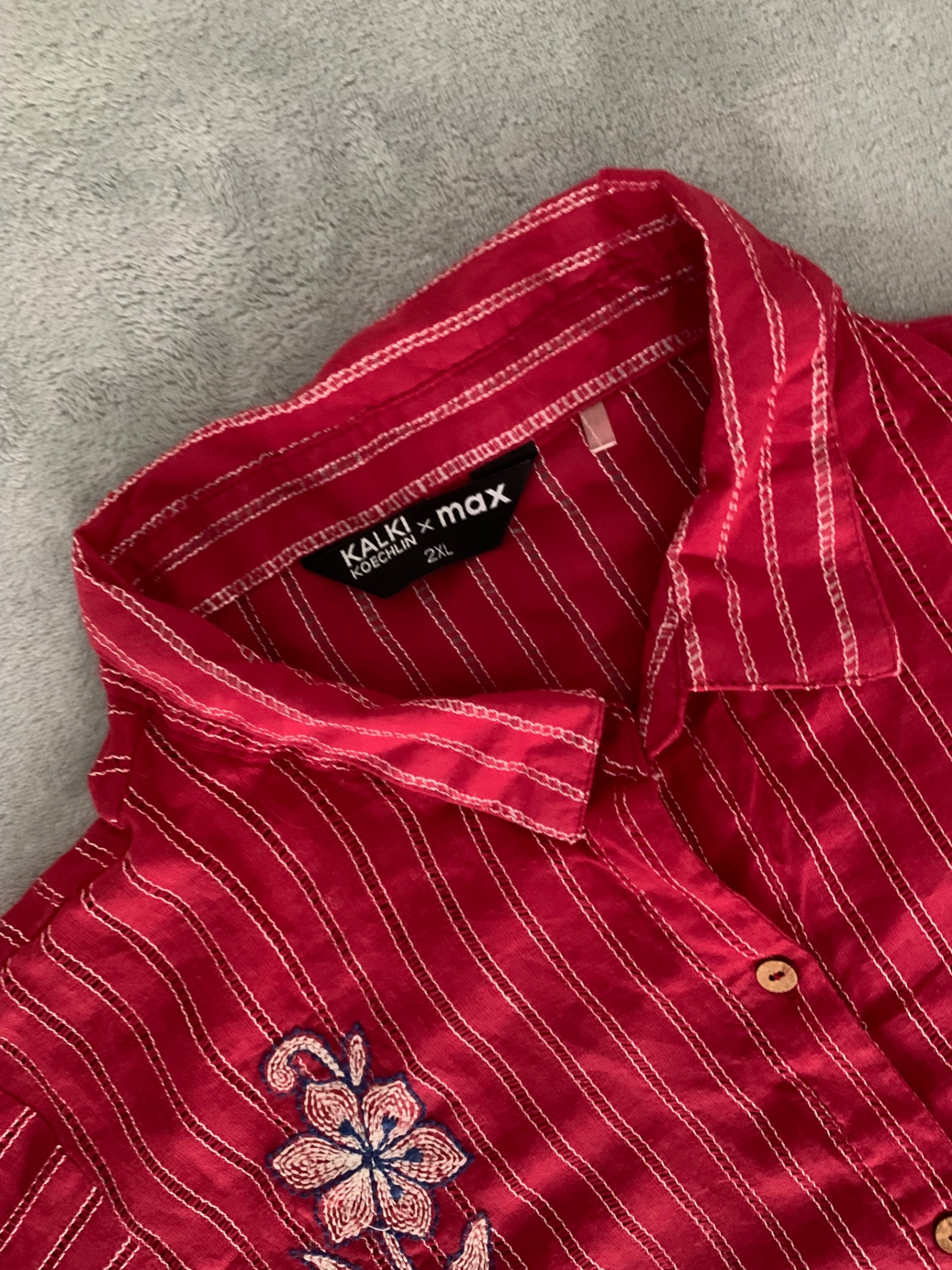 Max red shirt kurta — pre-loved Ethnic Wear on Slayyitt