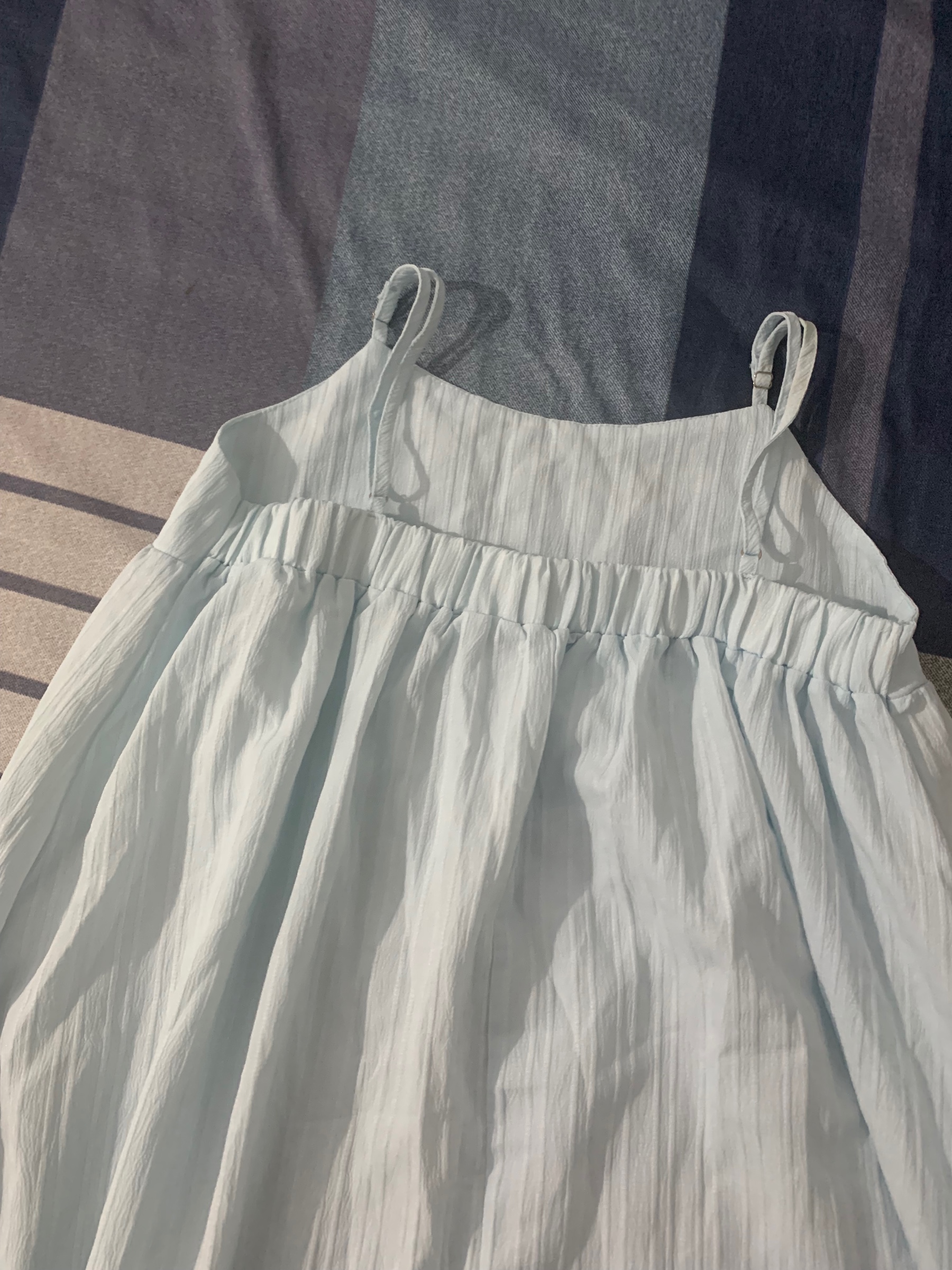 Strap sleeve powder blue polystyr dress for women — pre-loved Dresses & One-Pieces on Slayyitt