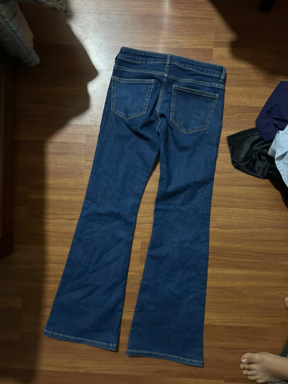 H&M Bootcut Blue Jeans- Size S — pre-loved Bottoms on Slayyitt
