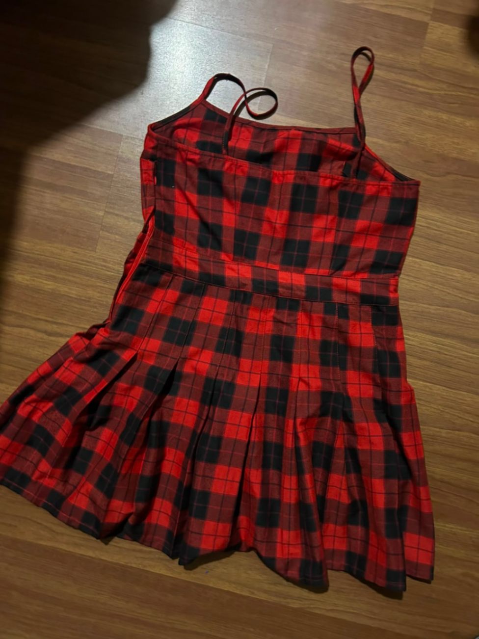 Red Checkered Mini Dress from H&M- Size S — pre-loved Dresses & One-Pieces on Slayyitt