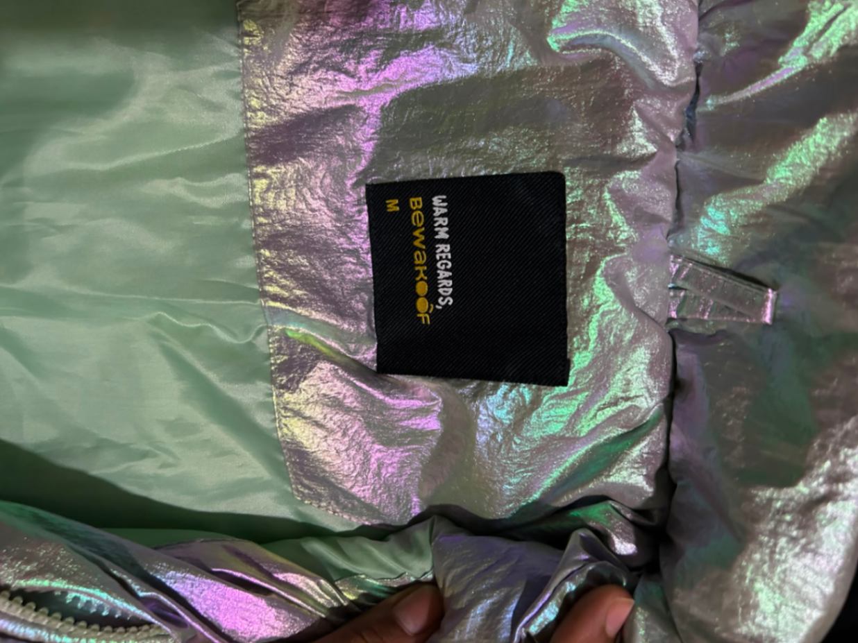 Brand new colourful Puffer Jacket- Size M — pre-loved Outerwear on Slayyitt