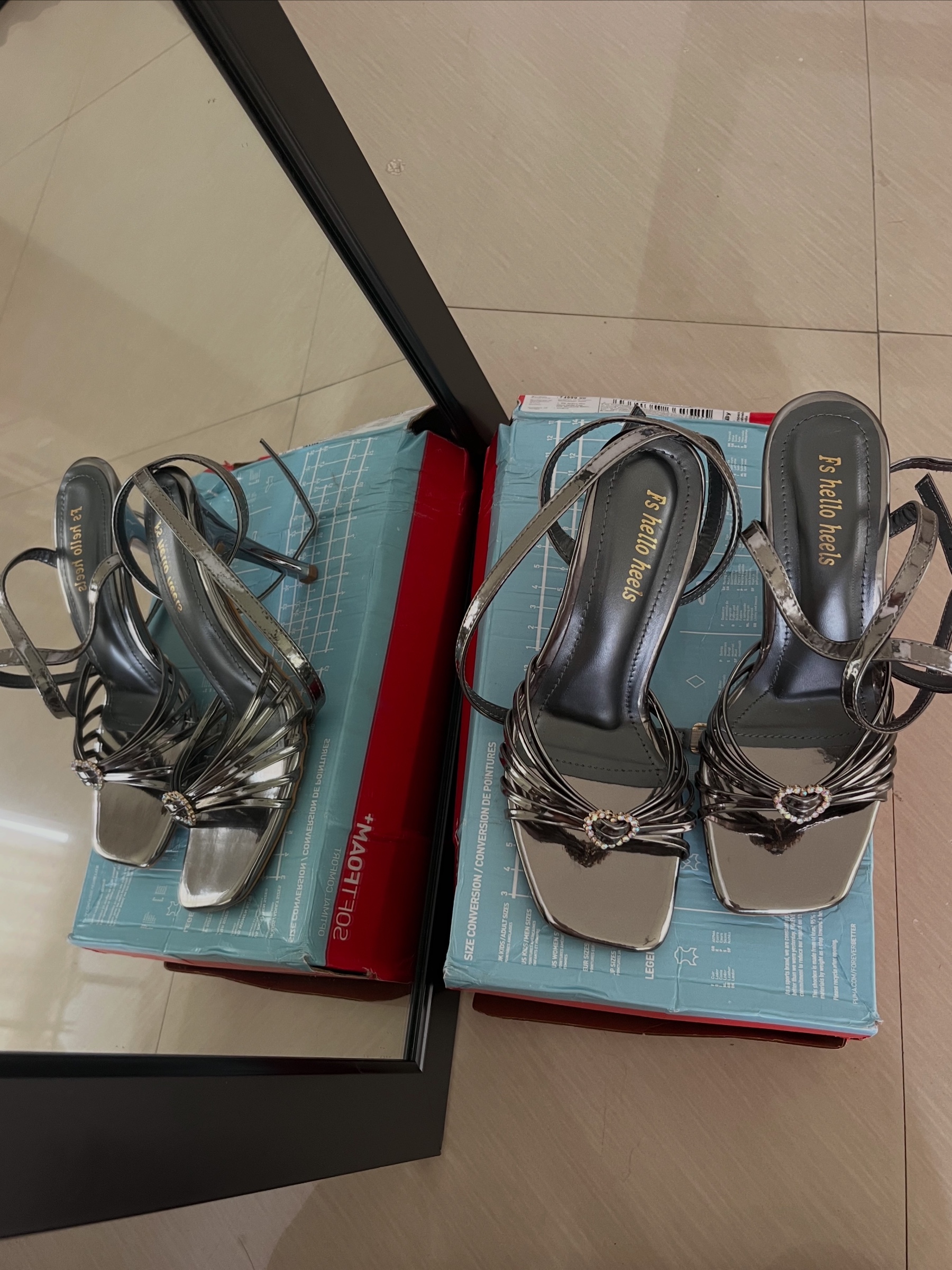 Sliver heel — pre-loved Footwear on Slayyitt
