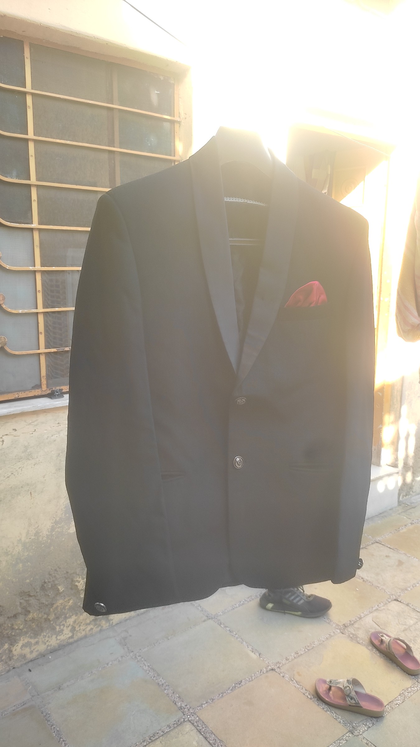 Premium Men's Black Evening Tuxedo Blazer Jacket — pre-loved Outerwear on Slayyitt