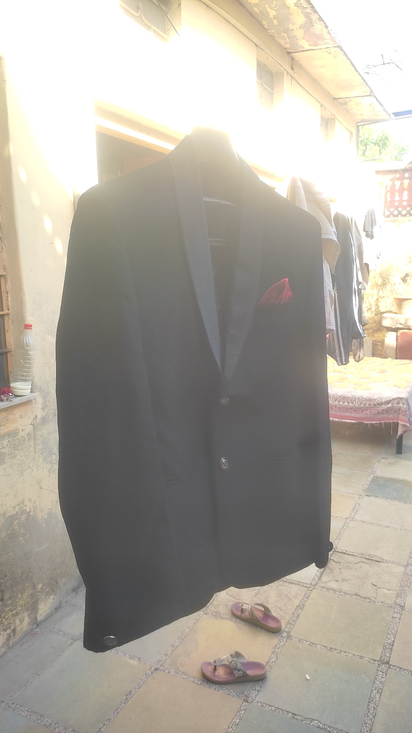 Premium Men's Black Evening Tuxedo Blazer Jacket — pre-loved Outerwear on Slayyitt