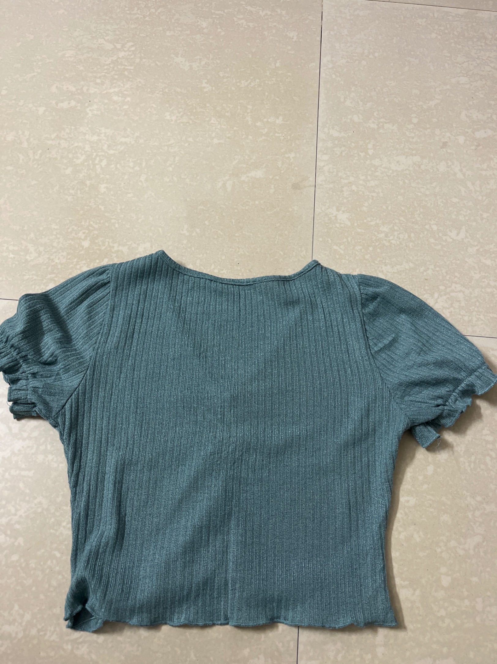 Sea green crop top ... size-S — pre-loved Tops on Slayyitt