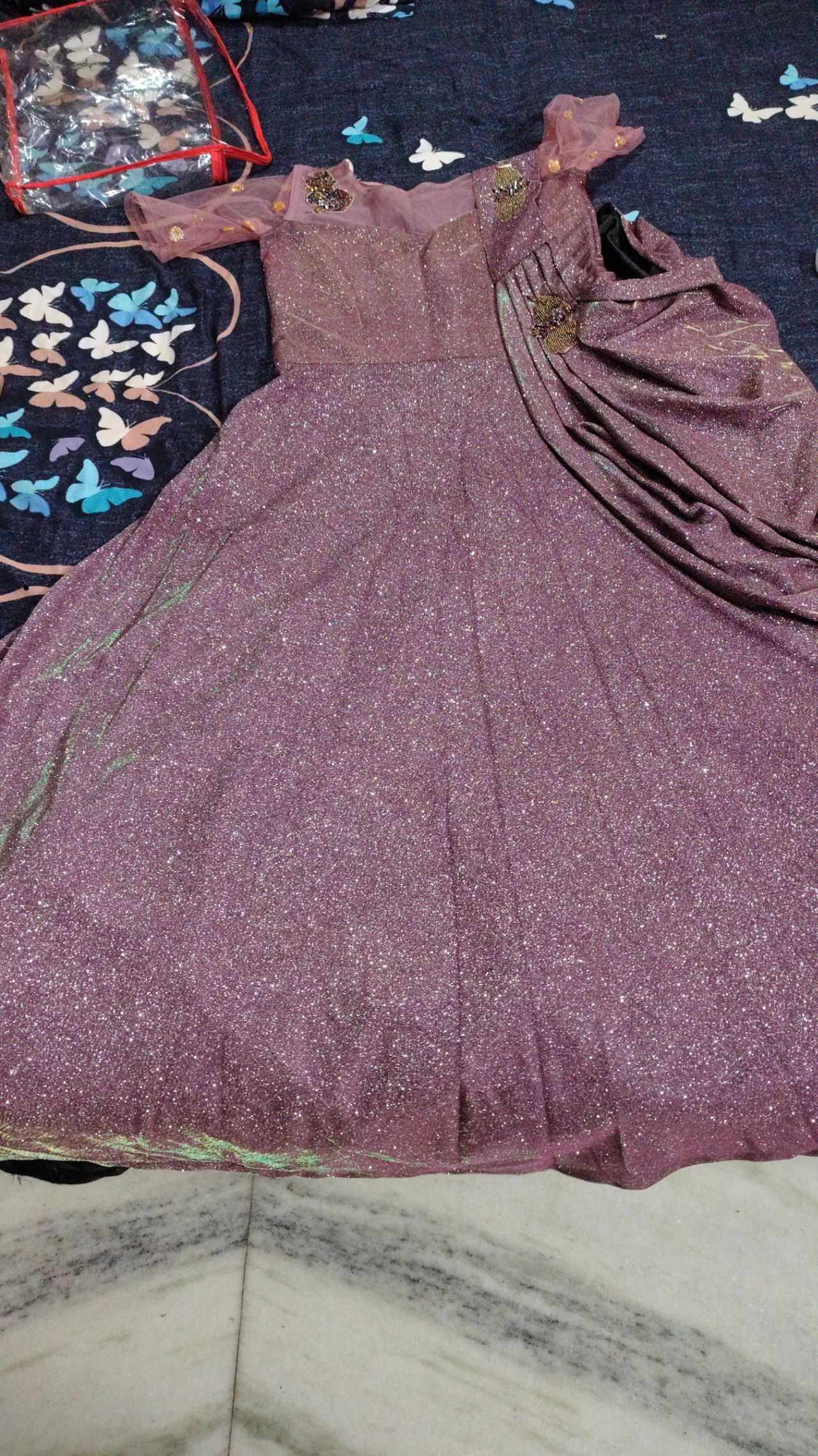 Heavy gown for elegant functions ( jhilmil ) — pre-loved Indian Festival & Wedding Wear on Slayyitt