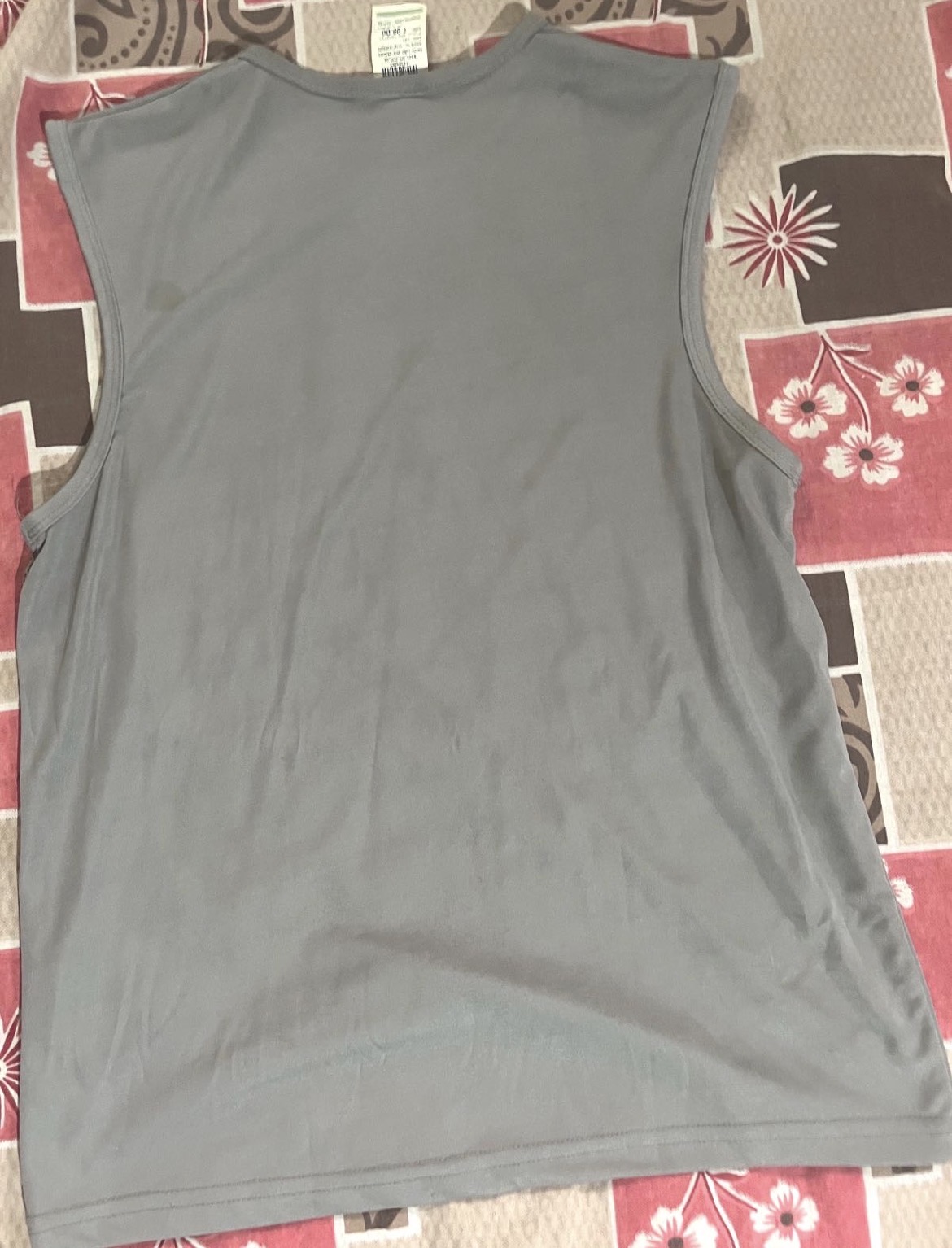 Men's Grey Sleeveless Graphic T-Shirt — pre-loved Tops on Slayyitt