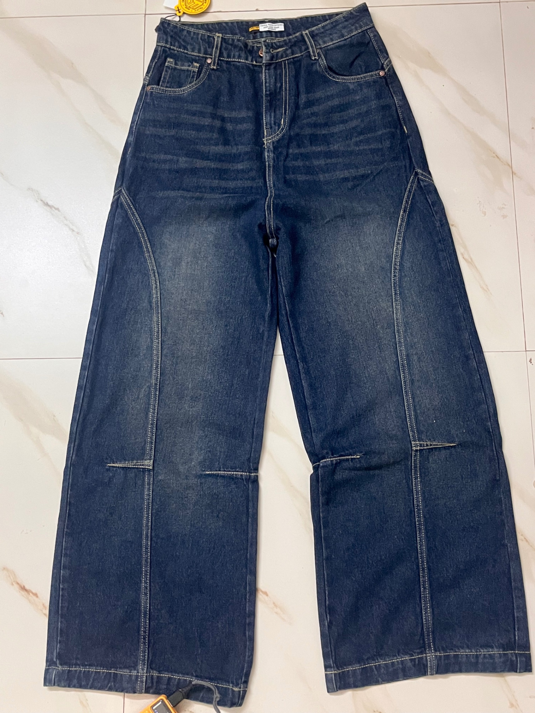 Navy blue y2k denim — pre-loved Bottoms on Slayyitt