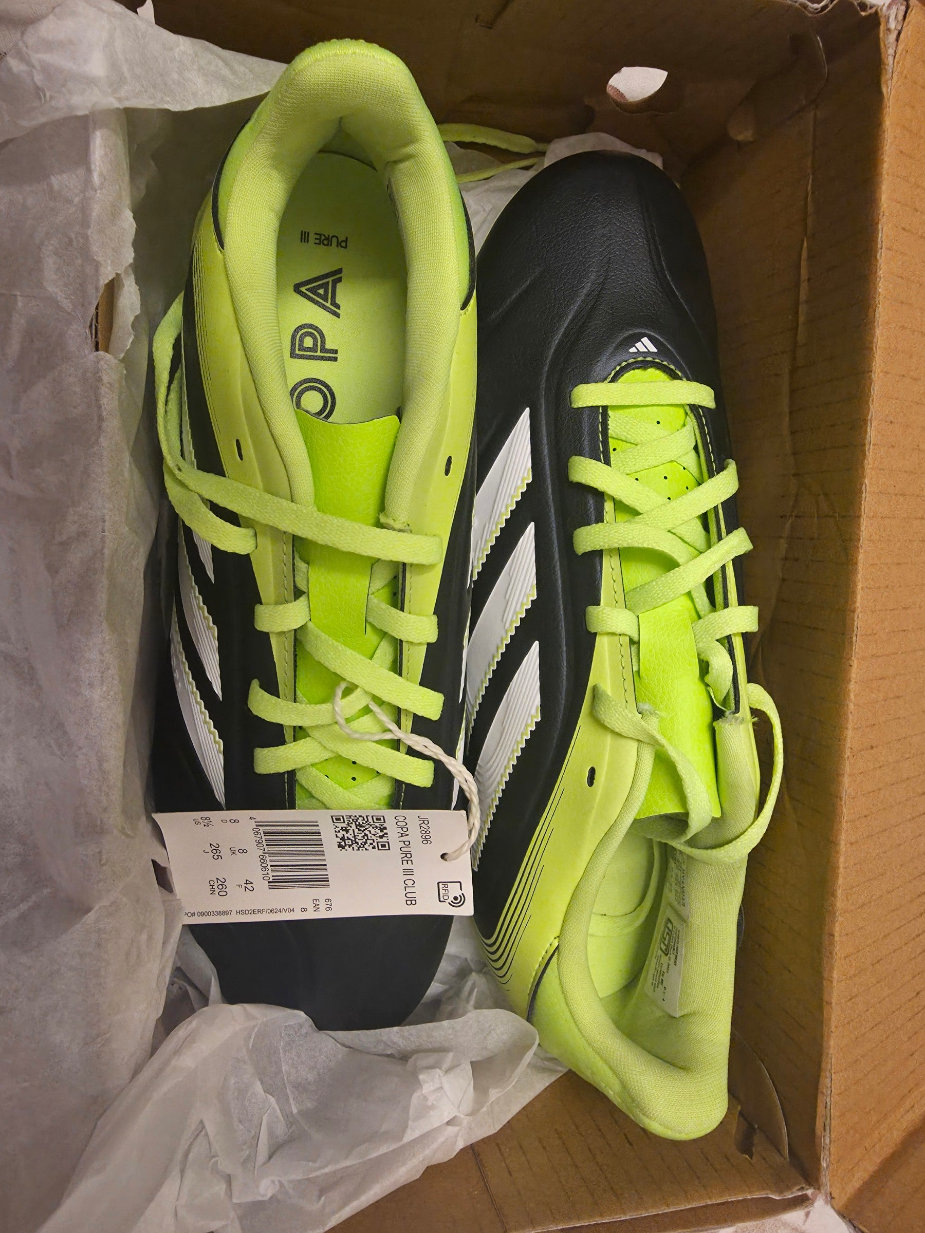 Adidas Copa Pure III Club Football Studs — pre-loved Activewear / Sportswear on Slayyitt