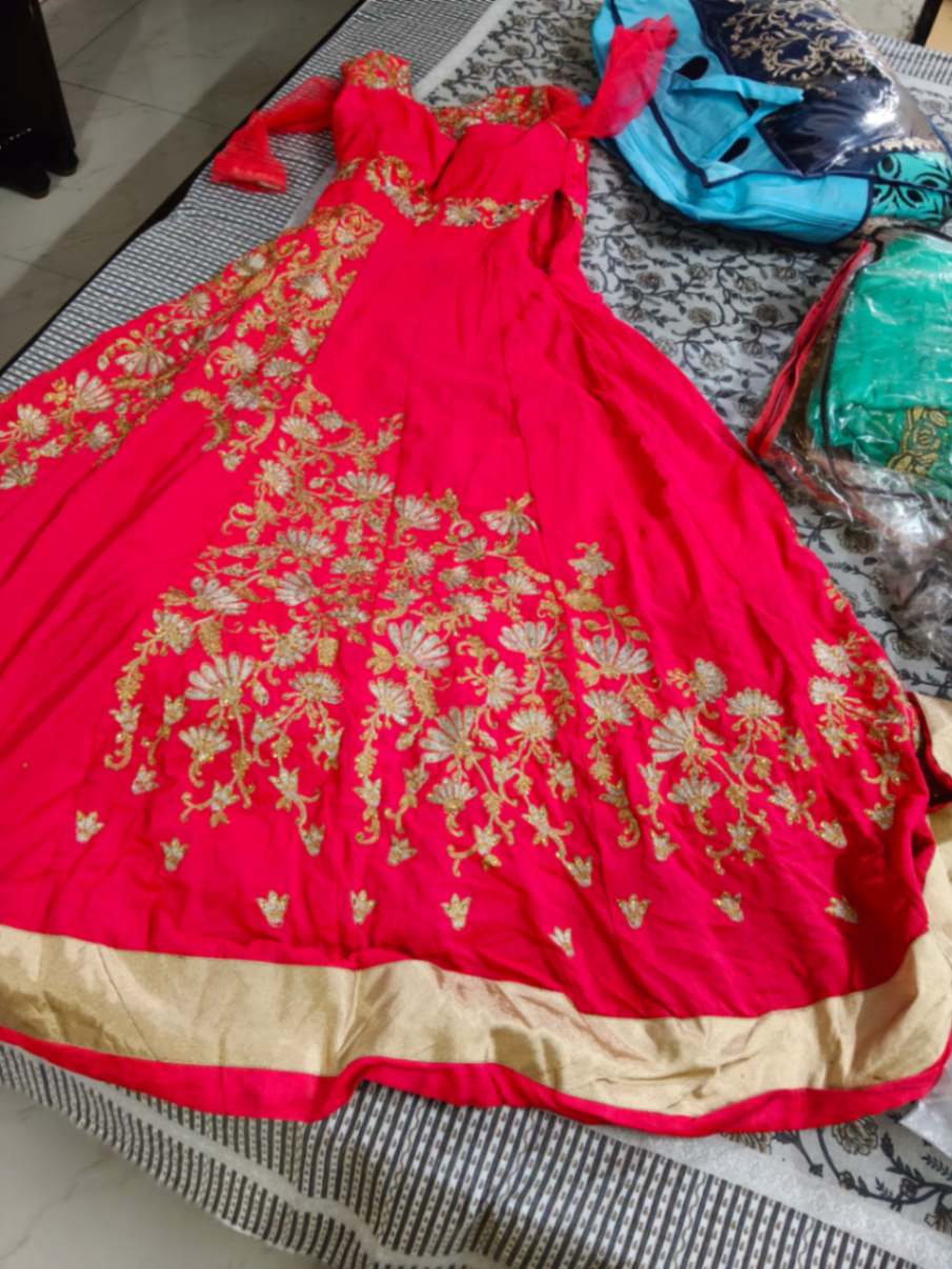 Heavy Anarkali  with cancan — pre-loved Ethnic Wear on Slayyitt
