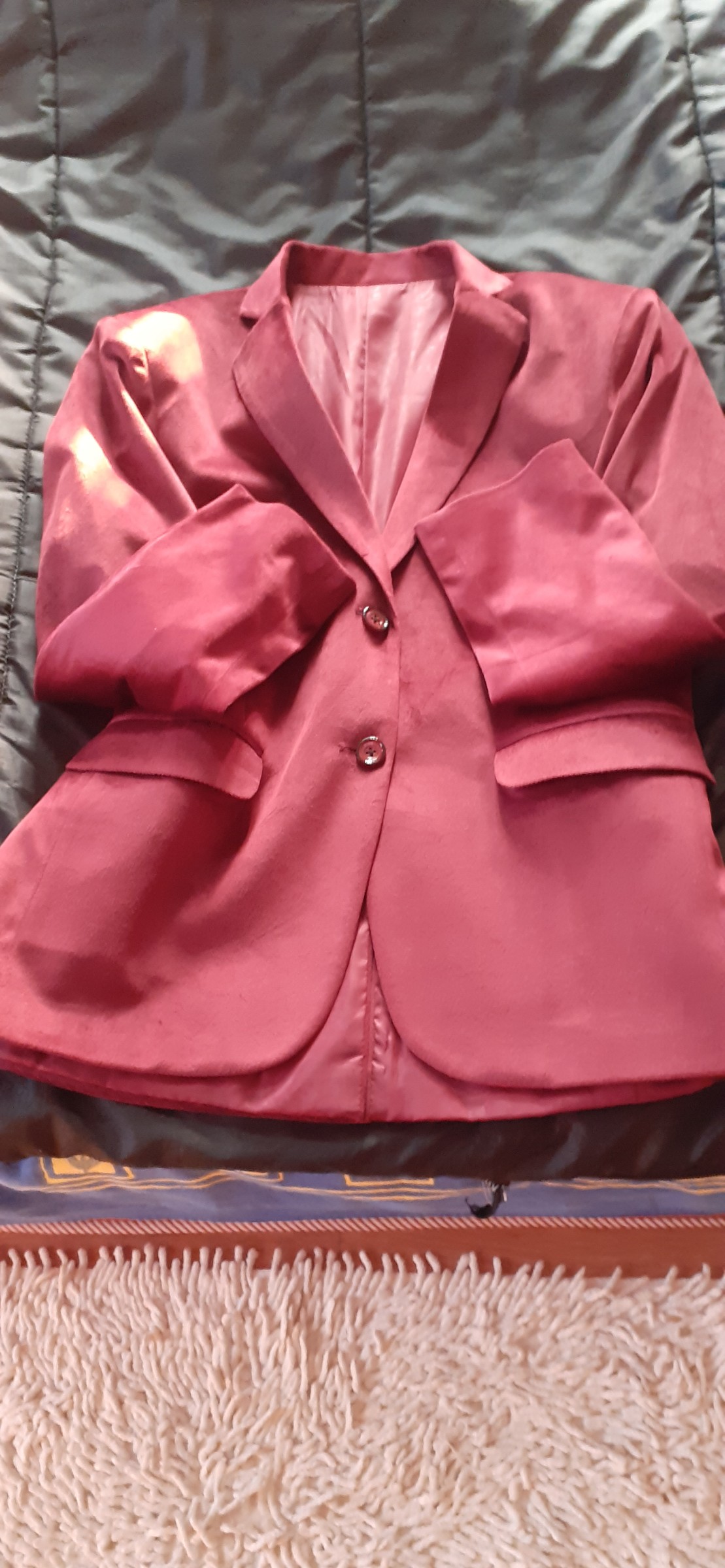 Red velvet formal blazer — pre-loved Dresses & One-Pieces on Slayyitt