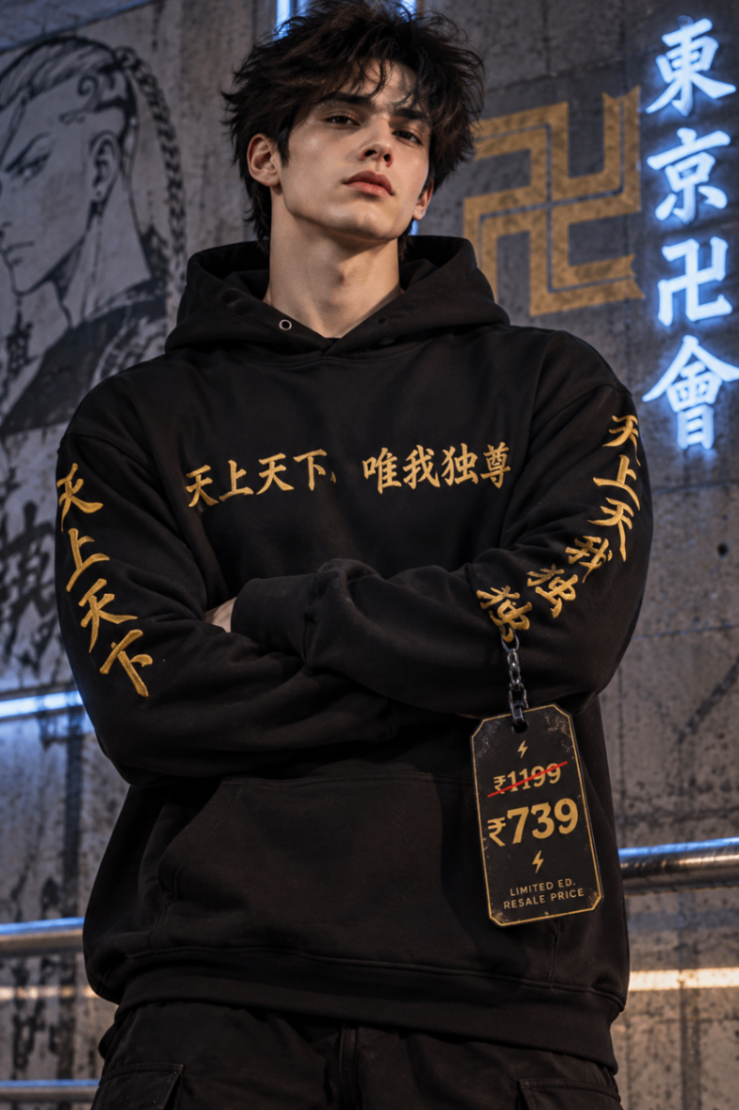 Tokyo Revengers (Tokyo Manji Gang / Toman) Hoodie — pre-loved Dresses & One-Pieces on Slayyitt