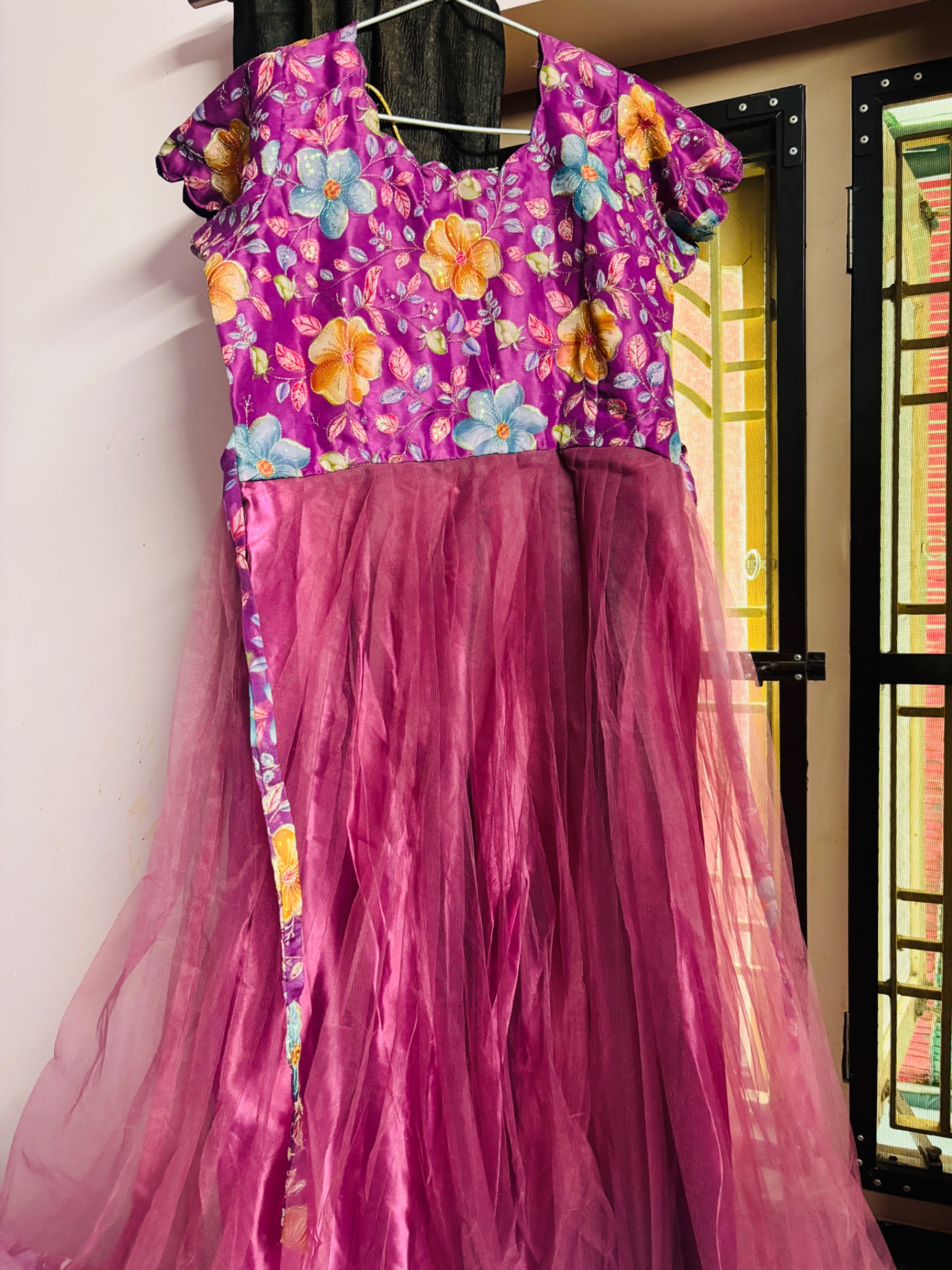Designer long frock — pre-loved Ethnic Wear on Slayyitt