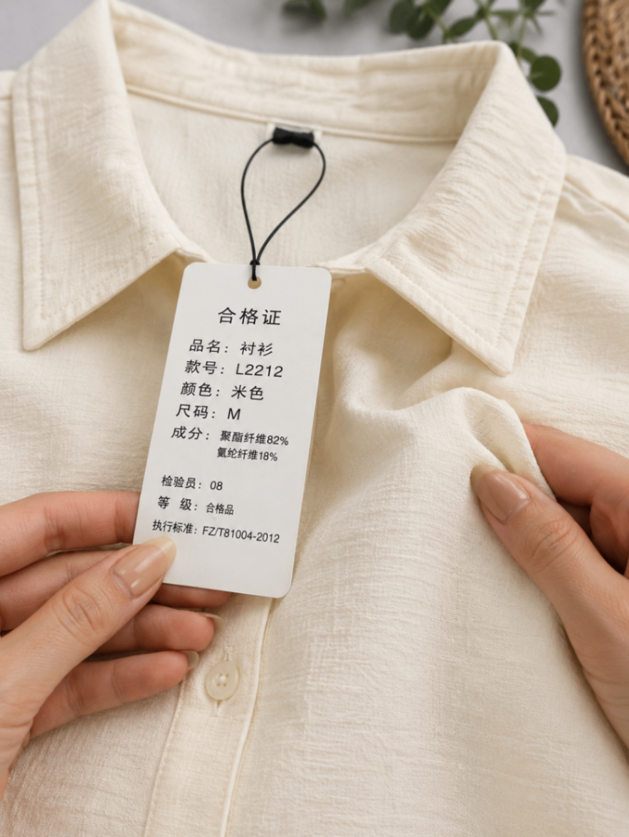 Cream Textured Full-Sleeve Button-Down Top | Brand New with Tag — pre-loved Tops on Slayyitt