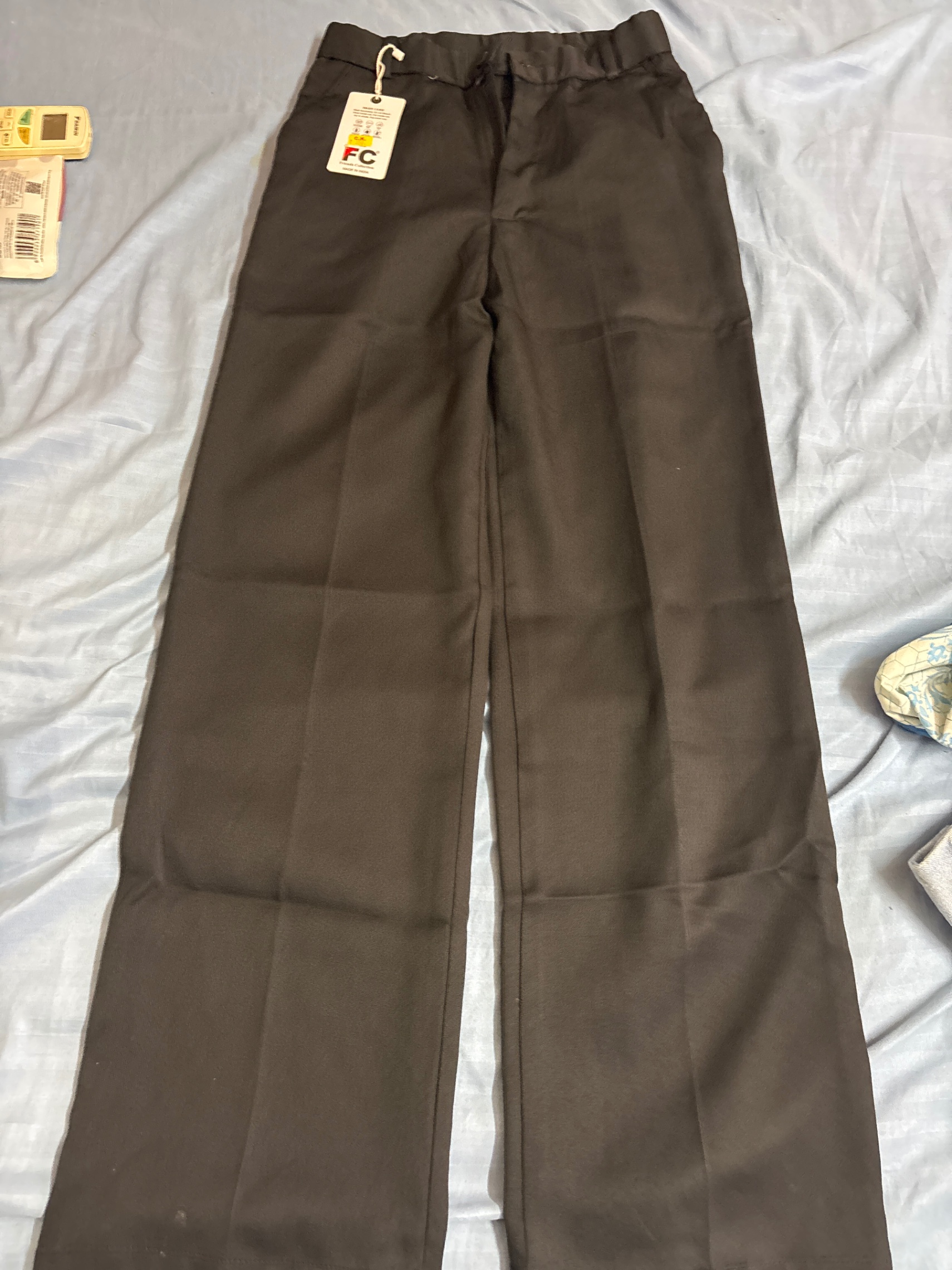Black Wide-Leg Trousers | Brand New with Original Tag — pre-loved Bottoms on Slayyitt