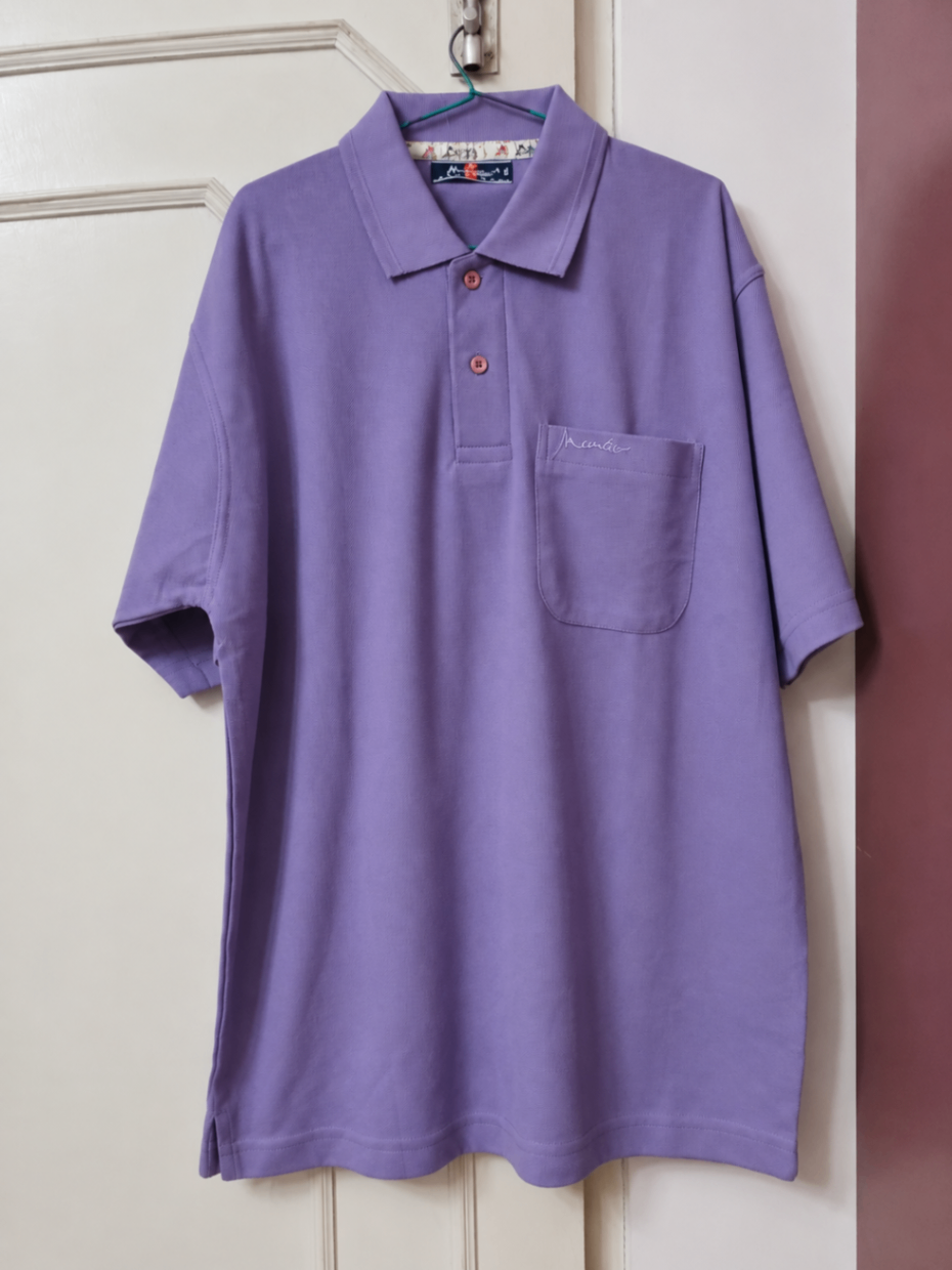 Brand New Mens Lavender Polo Neck Tshirt — pre-loved Tops on Slayyitt