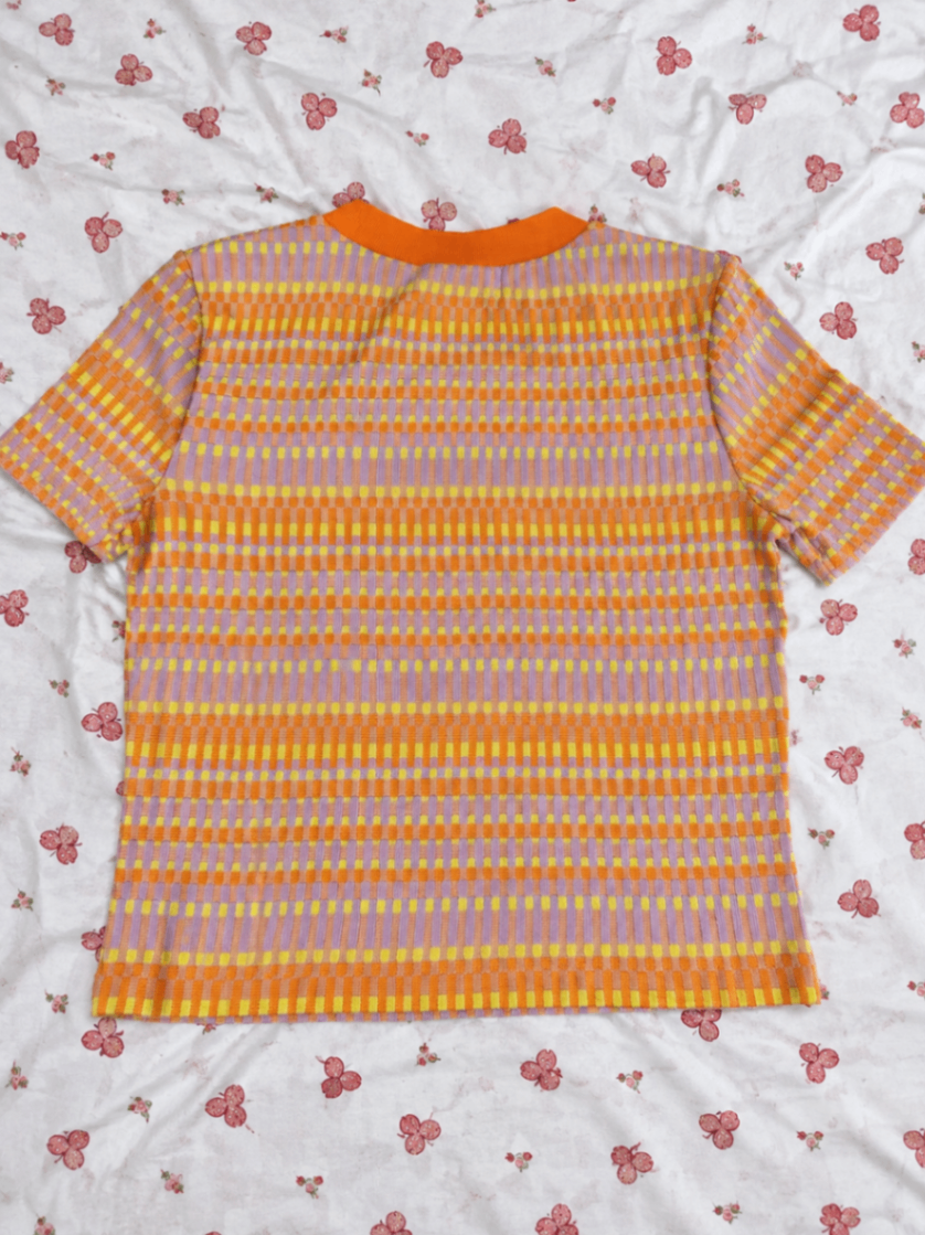 Zara Women Geometric Print Knit Top — pre-loved Tops on Slayyitt