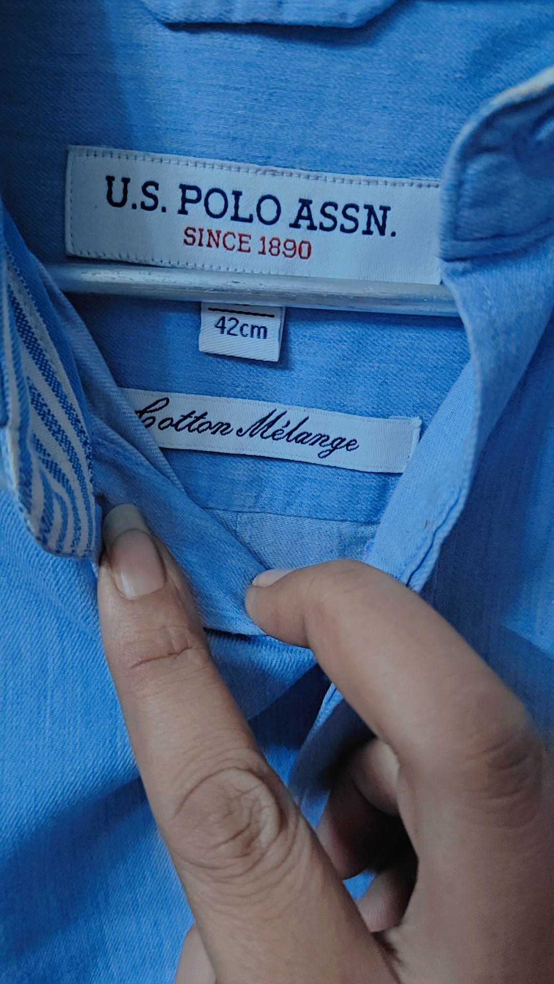 USPA Assn Light Blue Men's Shirt — pre-loved Tops on Slayyitt