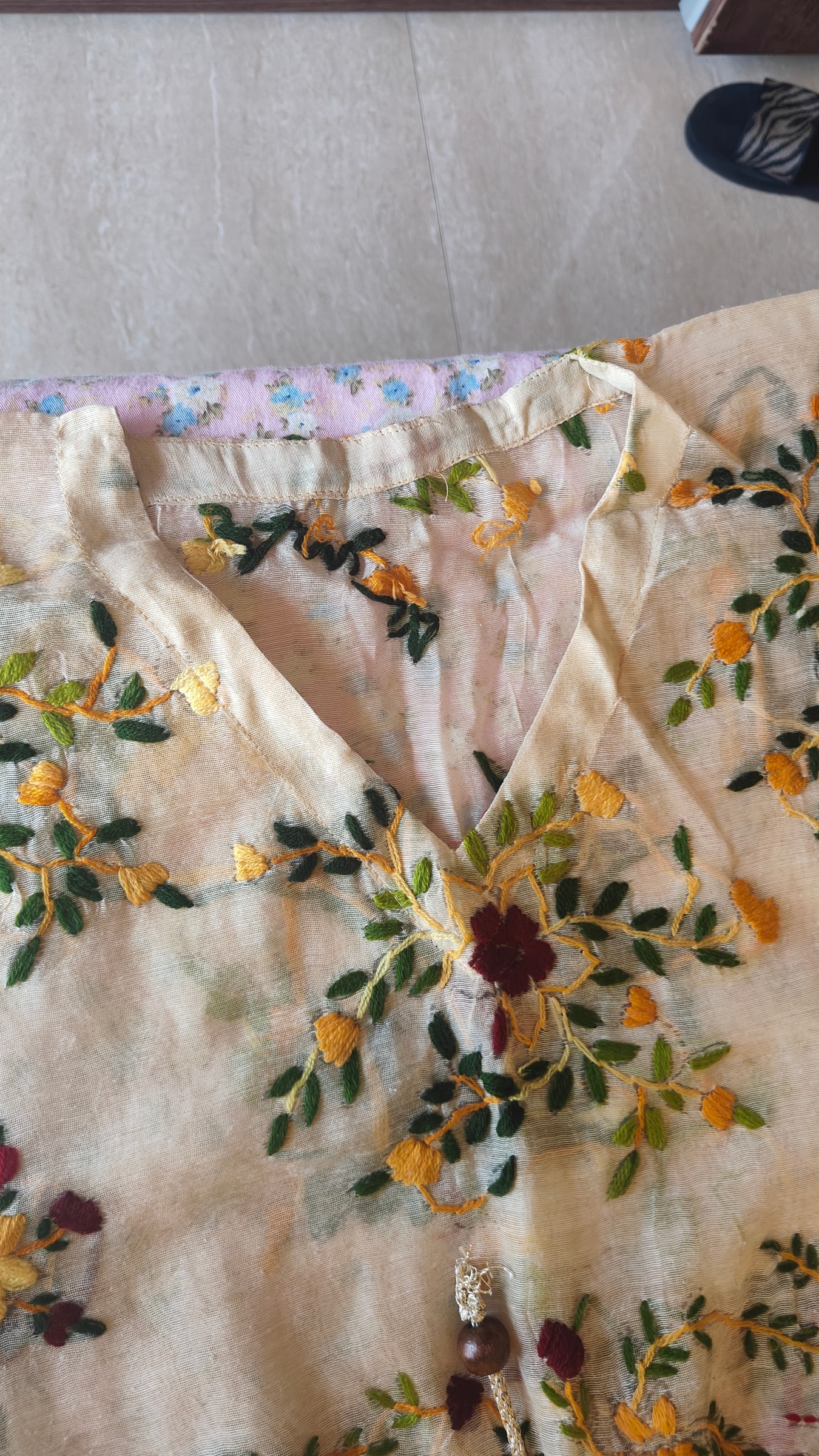 Kaftan embroidered — pre-loved Ethnic Wear on Slayyitt