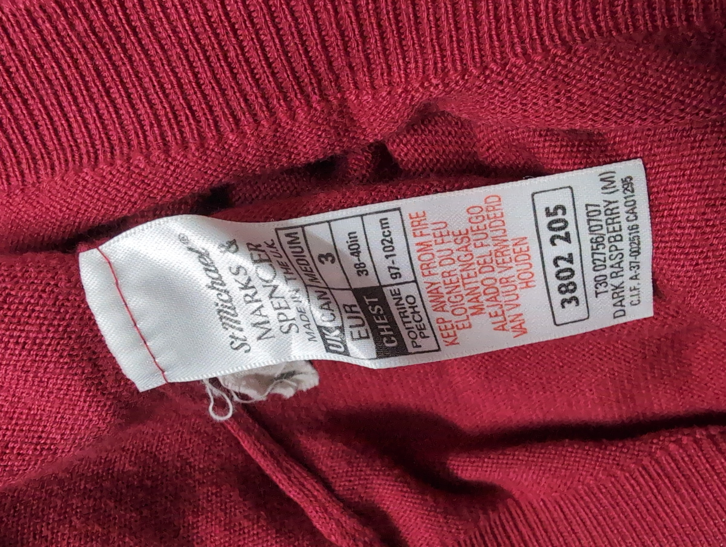 Vintage Marks & Spencer 'St Michael' Knitted Polo Shirt | Burgundy Maroon | Size Medium — pre-loved Tops on Slayyitt